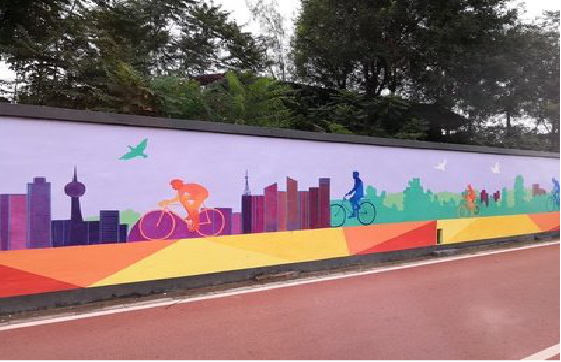 丹江口墙体彩绘-围墙