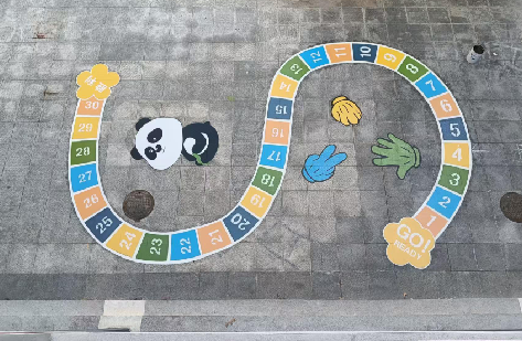 丹江口地面游戏彩绘