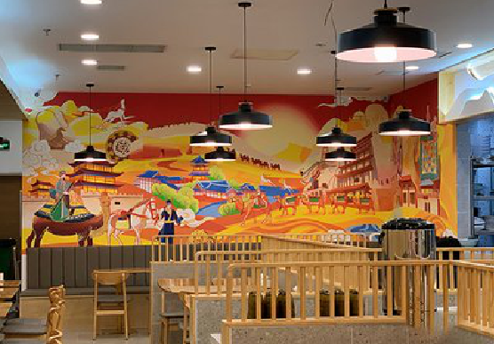 丹江口商业空间彩绘介绍。