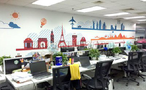 丹江口教你设计办公室墙绘的方法。